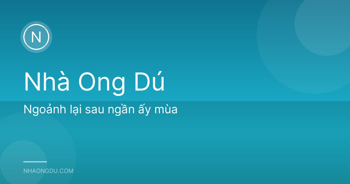 Ngoảnh lại sau ngần ấy mùa